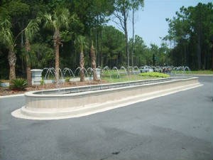 South Bay Village Entry Fountain 40’ Spray Bars, Murriels Inlet, SC